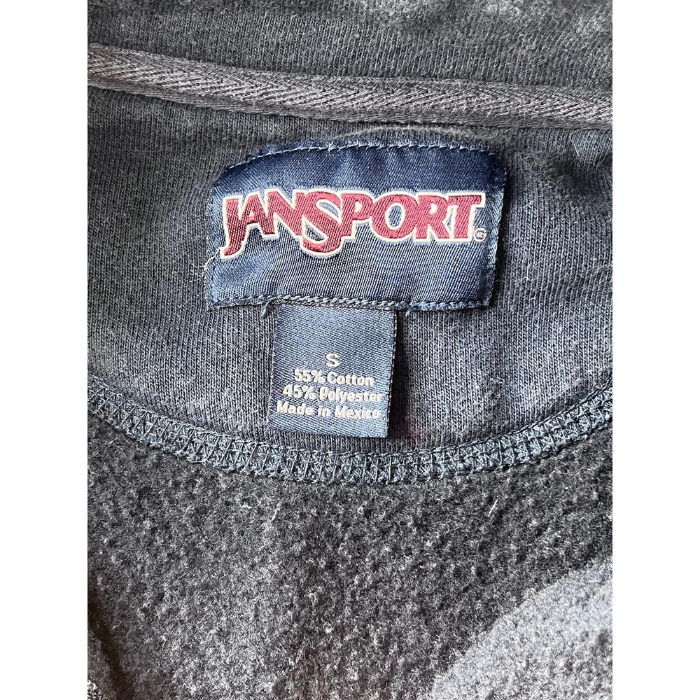 Jansport Navy In Gold Letters Blue Crewneck Sweatshirt Mens Size Small Fleece‎ - Picture 4 of 10